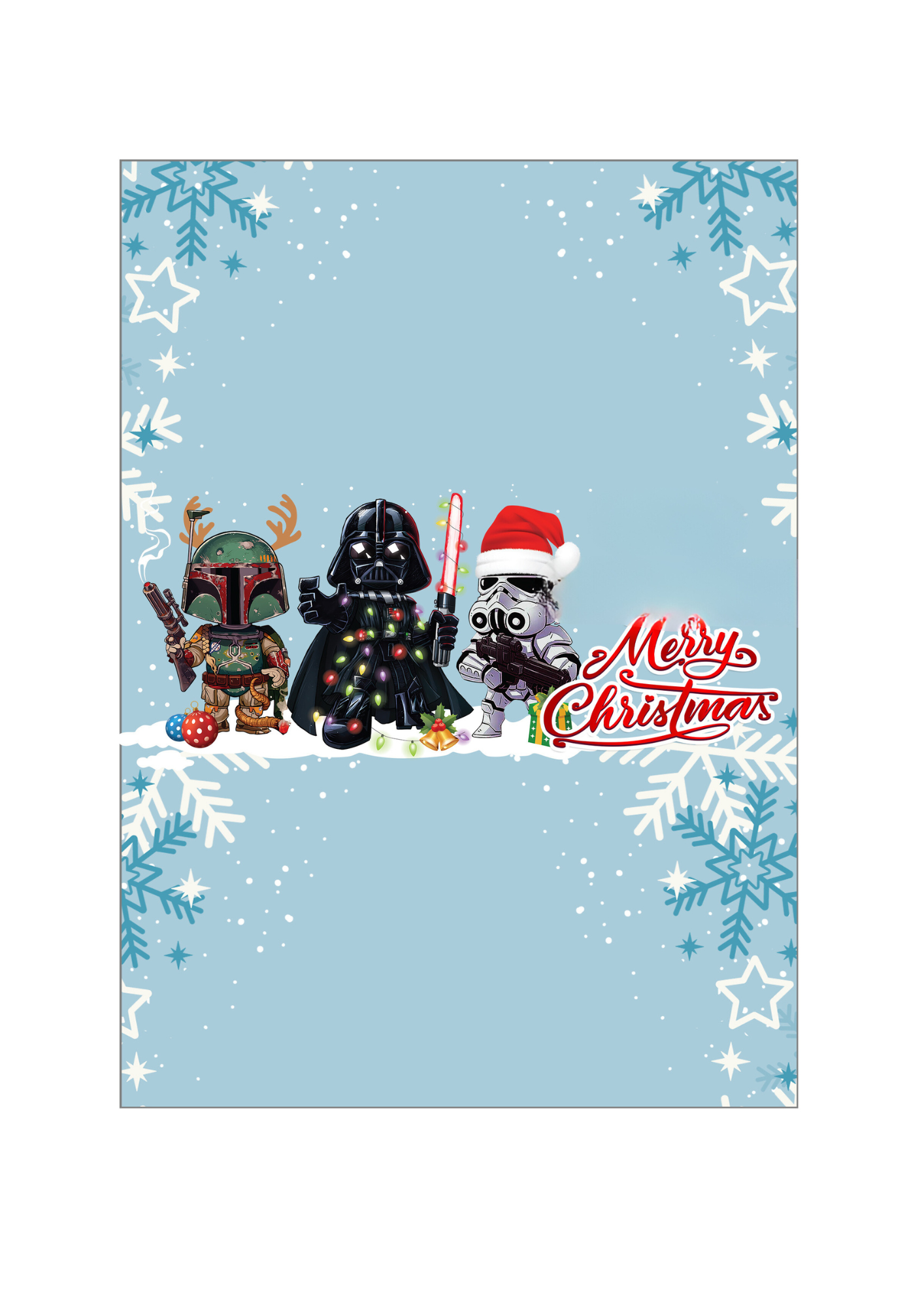 Download - Cute Star Wars Christmas Chocolate Wrapper