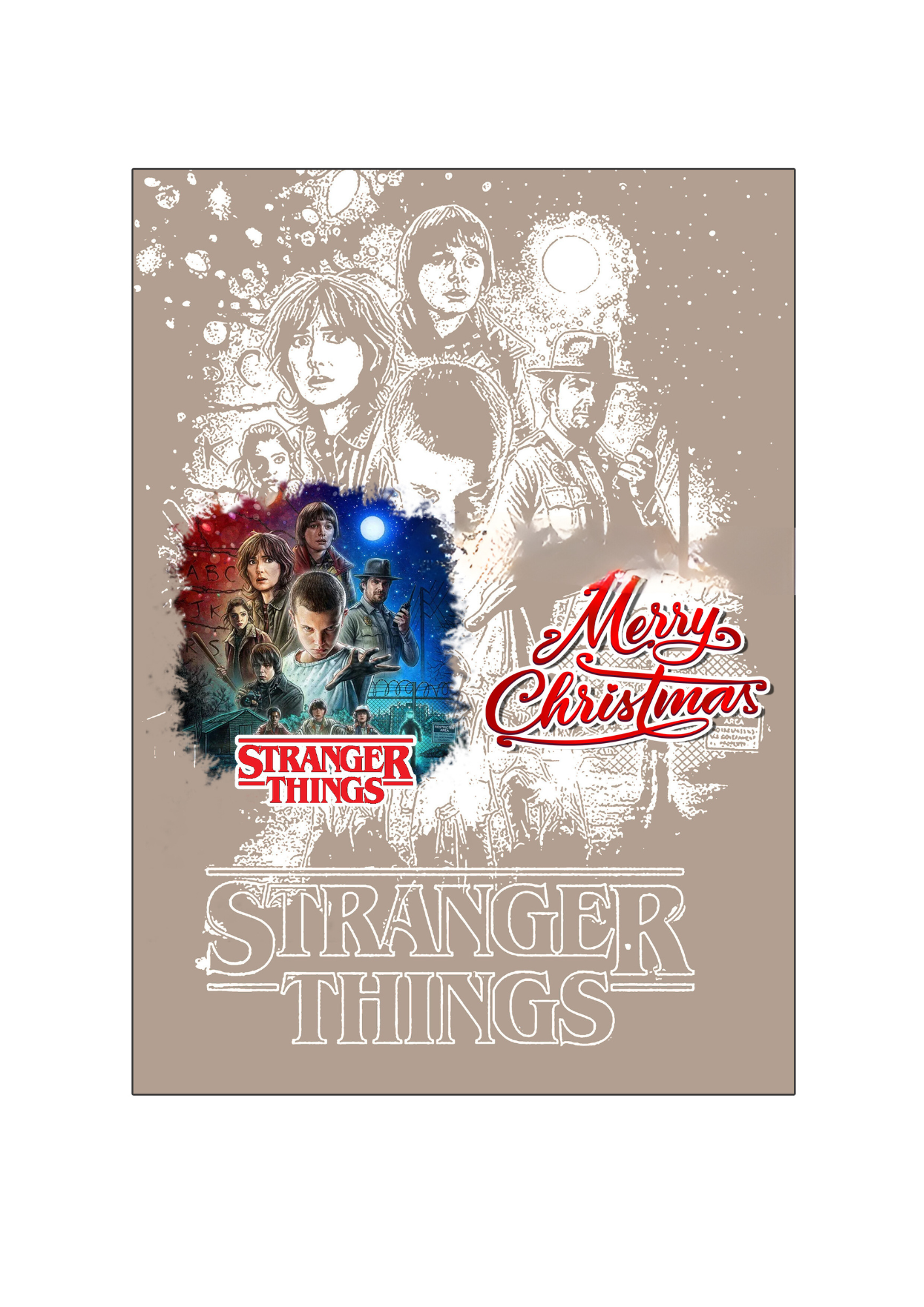 Download - Stranger Things Christmas Chocolate Wrapper
