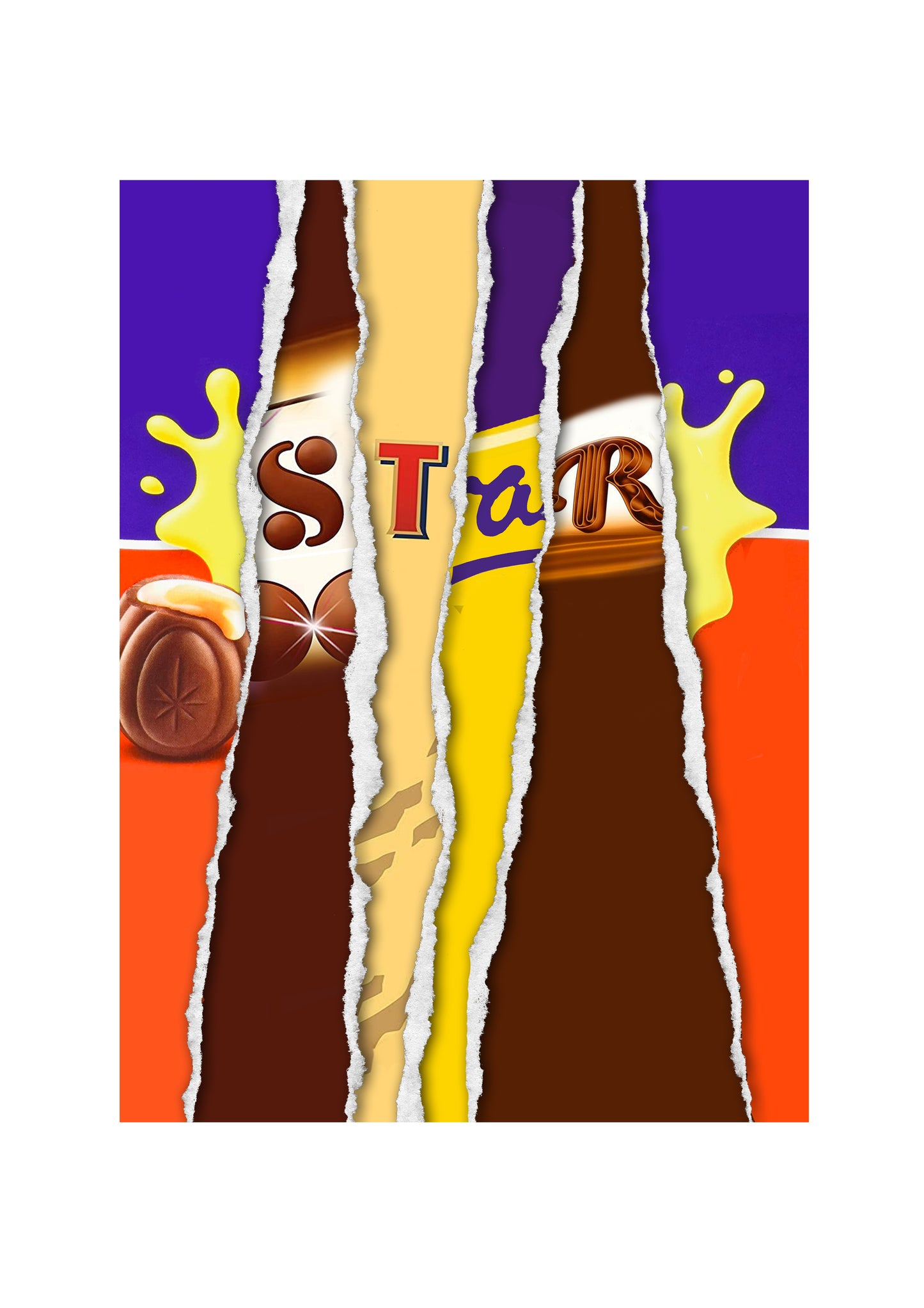 Galaxy Bar Wrappers - "S", "T", "U", "V" Selection