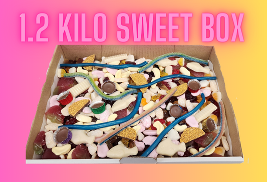 Giant 1.2Kilo Pick and Mix Sweet Box with Retro Chocolate
