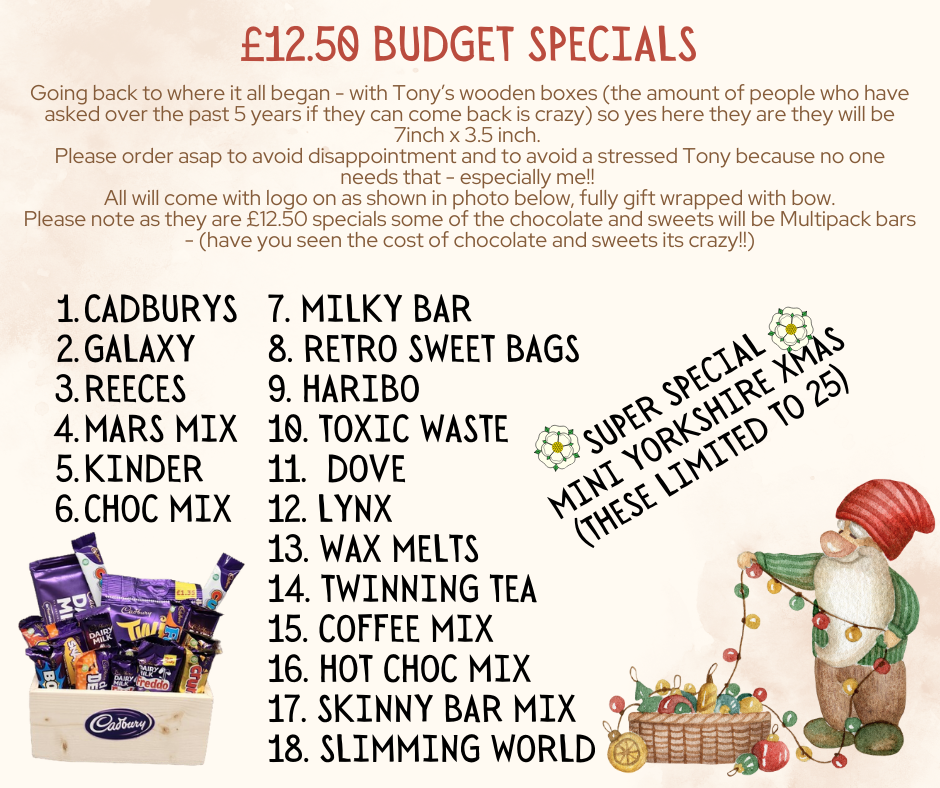 Christmas Specials - £12.50 Special offer