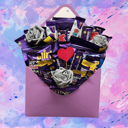 Cadburys Chocolate Gift Envelope with Flowers