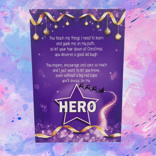 Teacher you are my Hero Foam Board - Christmas