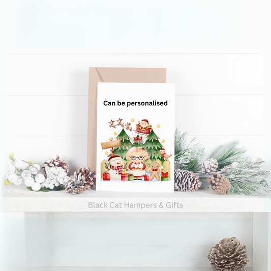 Mrs Claus Handmade Christmas Card Personalisation Available