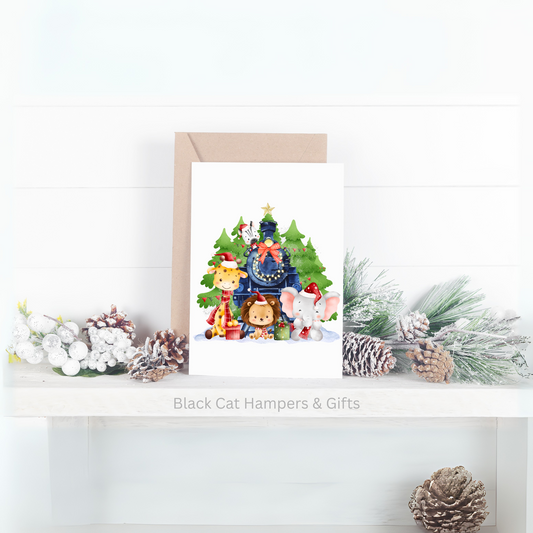 Safari Christmas Card - Personalisation Available